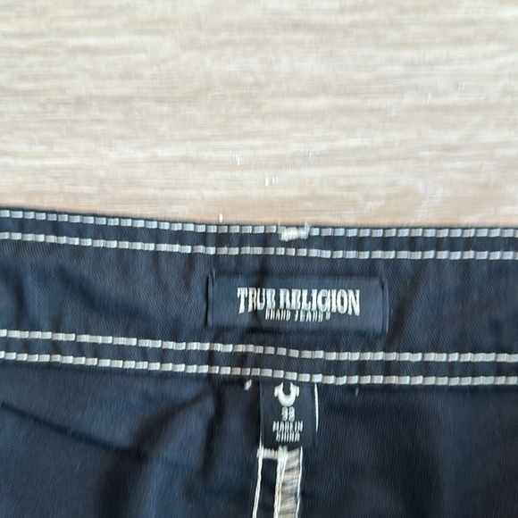 True religion BAGGY CARGO PANT men size 32 color black - Picture 7 of 11